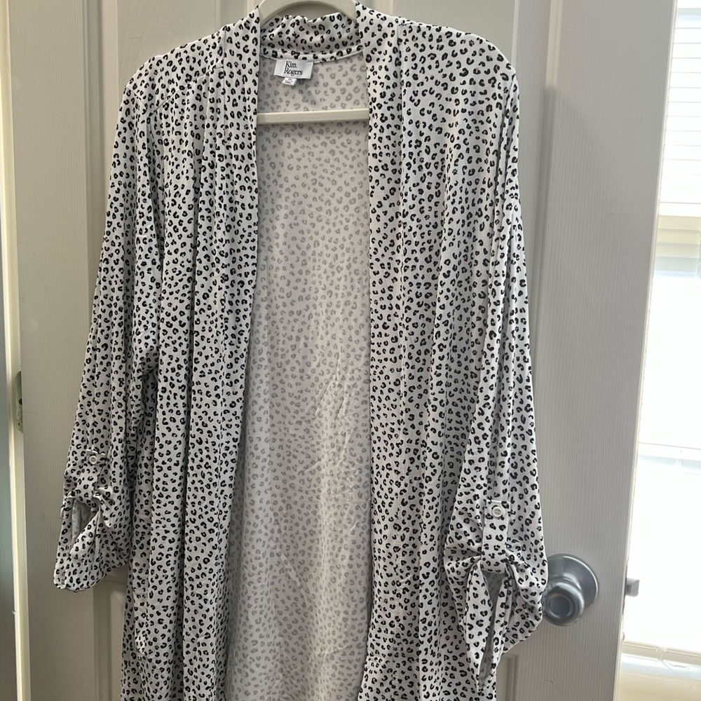 Kim Rogers Black and White Patterned Blazer